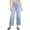 Good American Good Waist Cropped Palazzo Light Compression Jeans Indigo862 In Indigo862