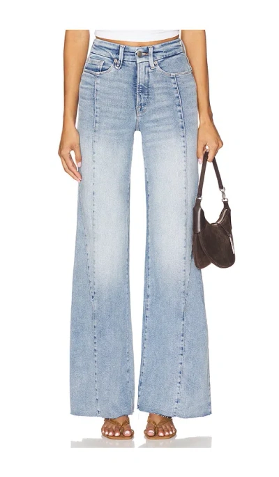 Good American Good Waist Palazzo In Blue