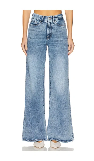 Good American Good Waist Palazzo In Blue