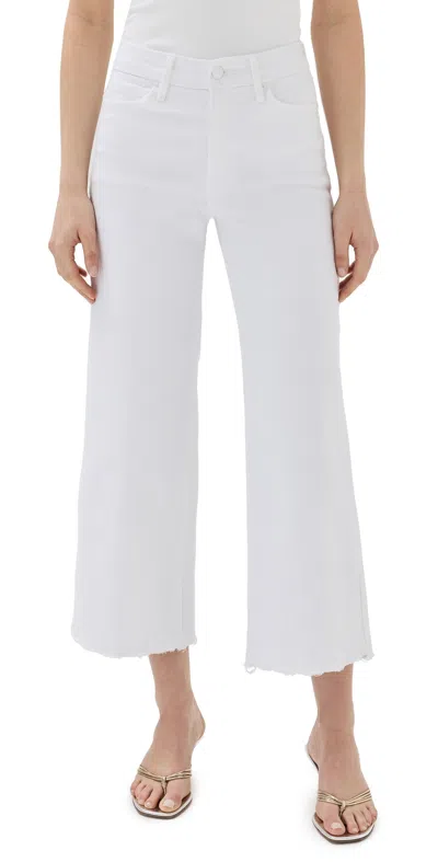 Good American Womens White001 Good Waist Palazzo Wide-leg High-rise Stretch-denim Jeans