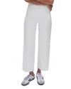 Good American Womens White001 Good Waist Palazzo Wide-leg High-rise Stretch-denim Jeans In White