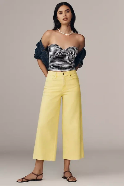 Good American Good Waist Palazzo High-rise Crop Jeans