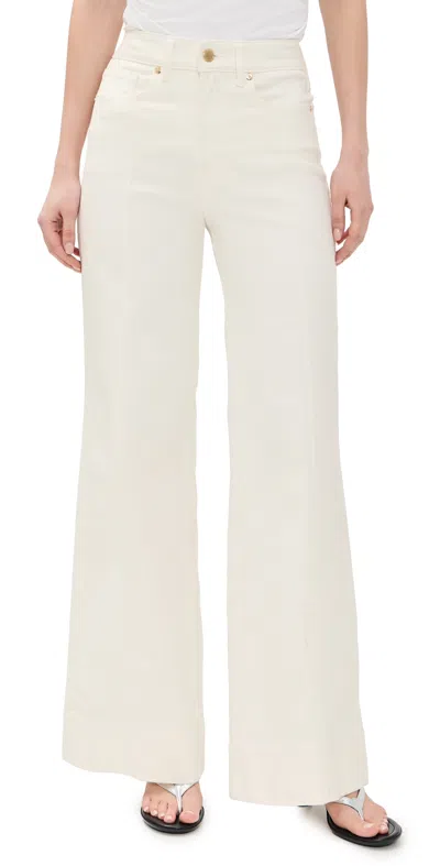 Good American Good Waist Palazzo Jeans Cotton White