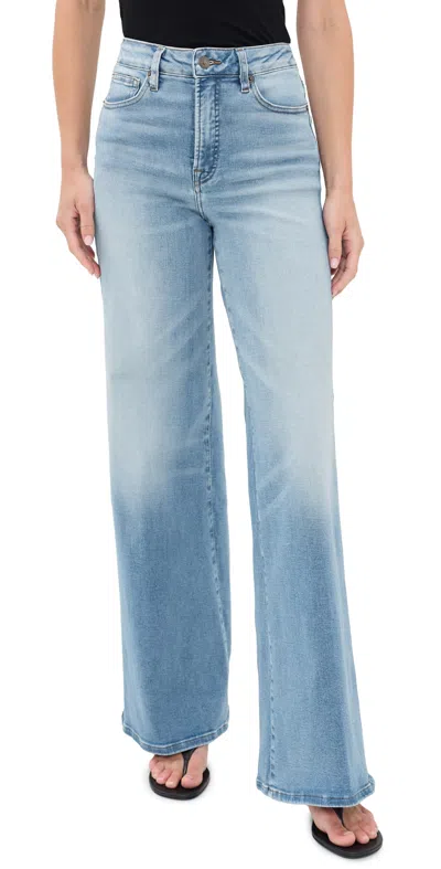 Good American Good Waist Palazzo Jeans Indigo417