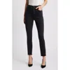 Good American Good Waist Raw Hem Crop Jeans
