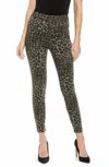 Good American Good Waist Sage Leopard High Rise Skinny Jeans In Multicolor In Multi