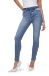 GOOD AMERICAN GOOD WAIST TWO-TONE SKINNY JEANS