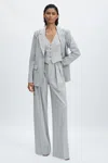 Good American Suiting Vest Heather Grey001 In Heather Grey