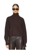 Good American Heavy Cozy Turtleneck In Bark003