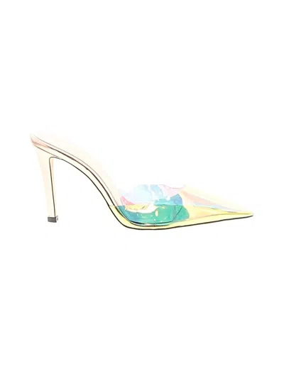 Pre-owned Good American Heels In Yellow