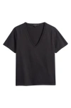 Good American Heritage V-neck T-shirt In Black001