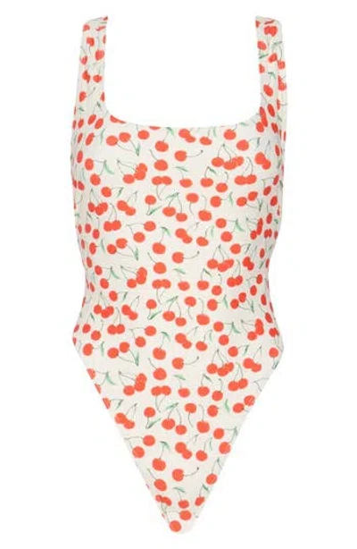 Good American High Leg One-piece Swimsuit