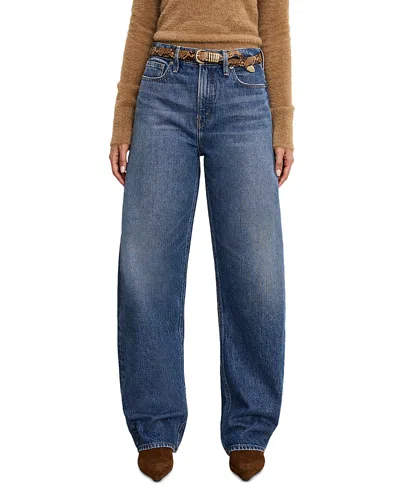 Good American High Rise Barrel Jeans In Indigo 740 In Indigo740