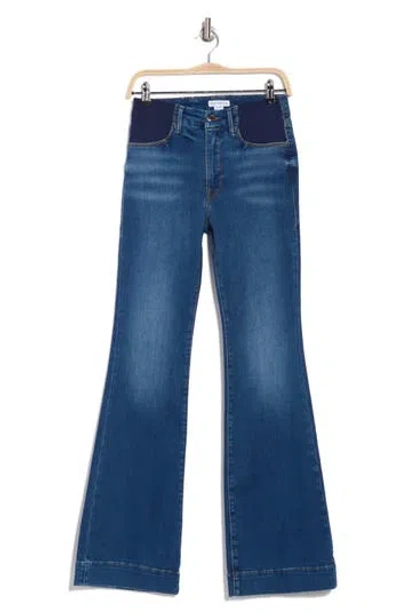 Good American Honeymoon Good Flare Jeans In Blue363