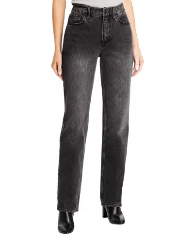 Good American Icon Straight Fit High Rise Jeans In Black251