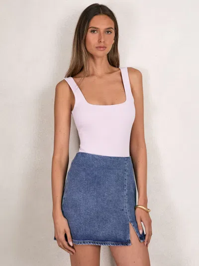 Good American Indigo Blue Denim Skirt