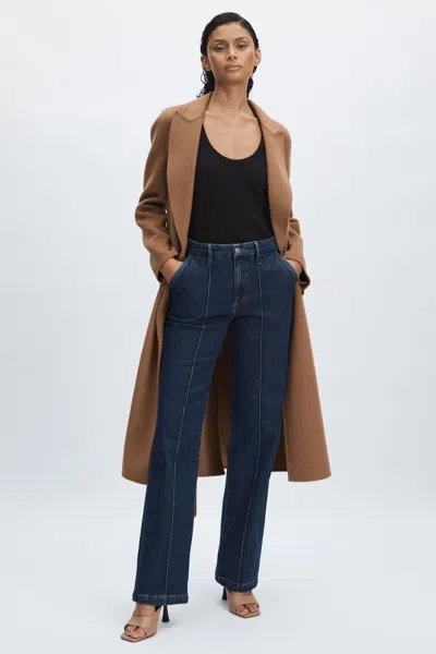 Good American Indigo Blue  Straight-leg Trouser Jeans