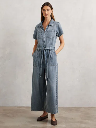 Good American Indigo Blue Jumpsuit