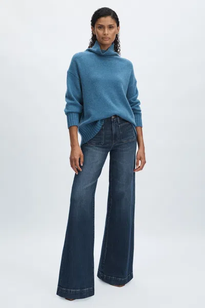 Good American Indigo  High-rise Palazzo Jeans