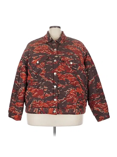Pre-owned Good American Jacket In Brown