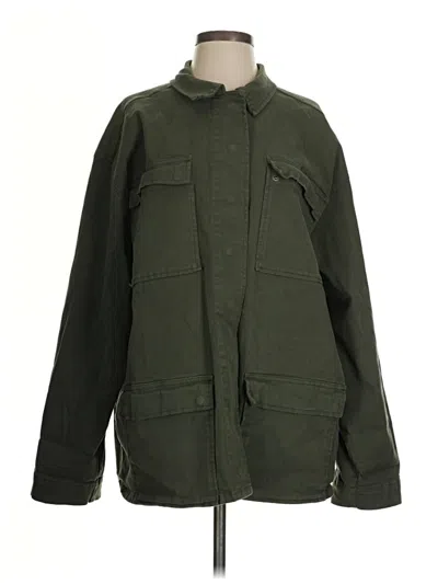 Pre-owned Good American Jacket In Green