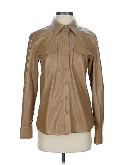 Pre-owned Good American Jacket In Tan