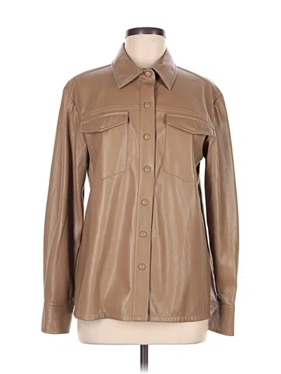 Pre-owned Good American Jacket In Tan