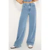 Good American Weightless Good High Waist Wide Leg Jeans In Indigo586