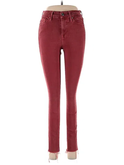 Pre-owned Good American Jeans In Burgundy