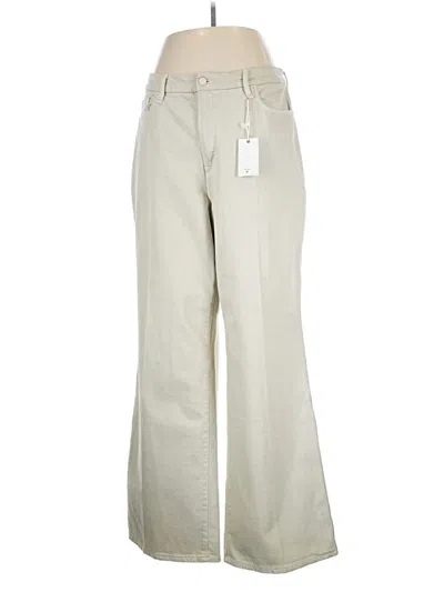 Pre-owned Good American Jeans In Ivory