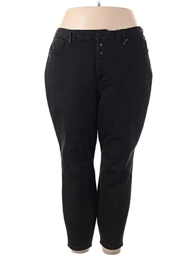 Pre-owned Good American Jeggings In Black