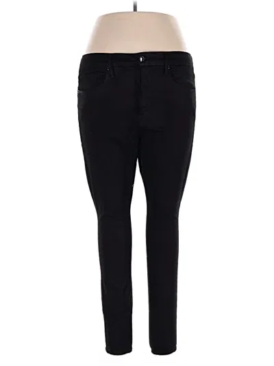 Pre-owned Good American Jeggings In Black