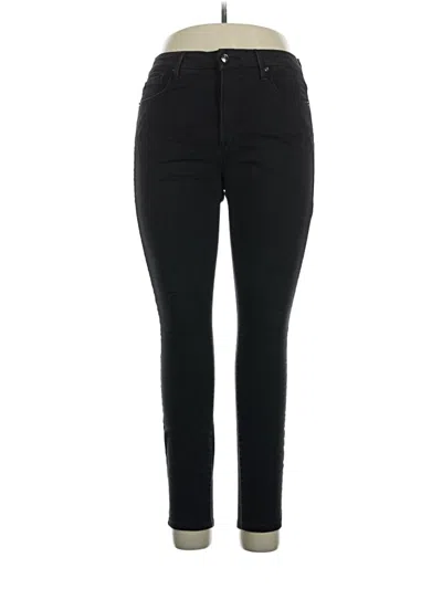 Pre-owned Good American Jeggings In Black