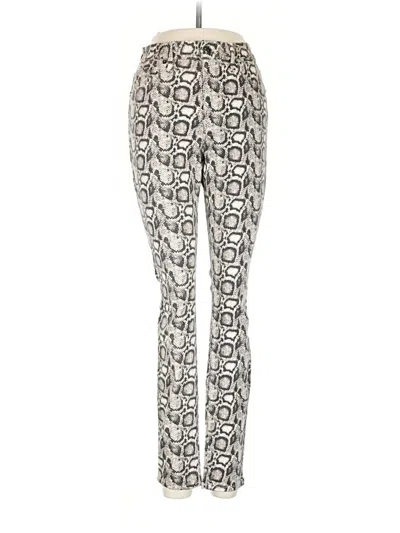 Pre-owned Good American Jeggings In Ivory