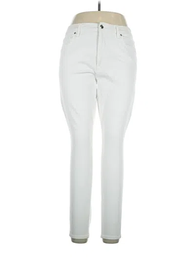 Pre-owned Good American Jeggings In Ivory