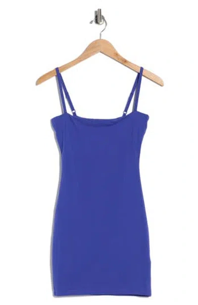 Good American Jersey Minidress In Blue