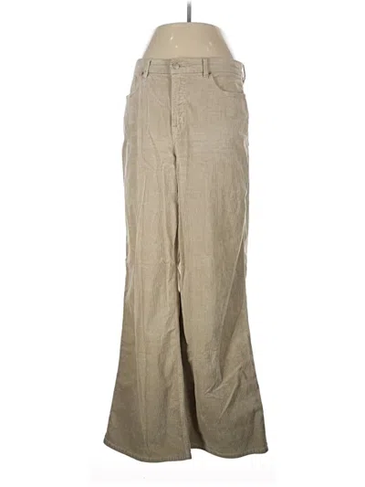 Pre-owned Good American Khaki Pant In Tan