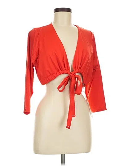 Pre-owned Good American Kimono In Red