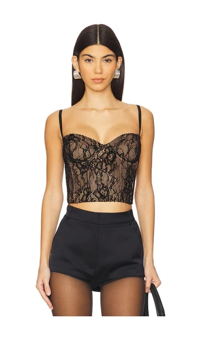 Good American Lace Bustier In Black001