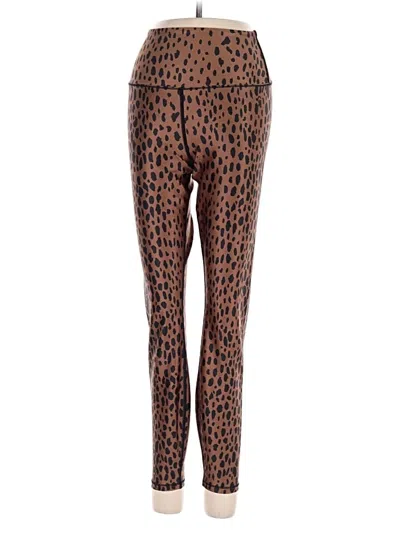 Pre-owned Good American Leggings In Brown