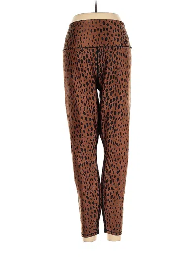 Pre-owned Good American Leggings In Brown