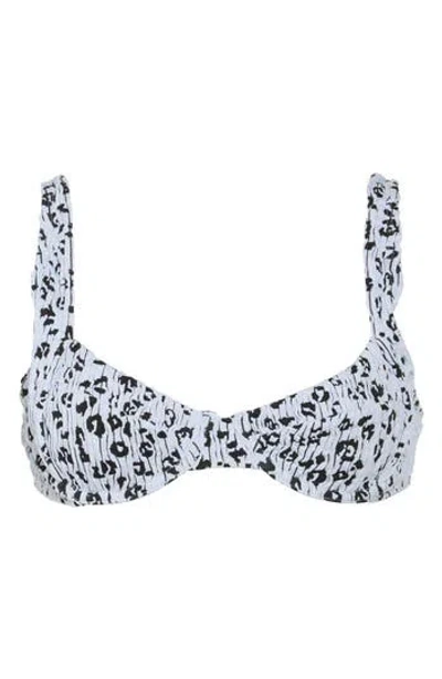 Good American Leopard Demi Bikini Top In Glass Leopard001