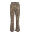 Good American Good Standard Kick Flare Leopard Jeans In Lucky Leopard In Brown