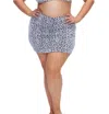 Good American Leopard Skirt In Blue, Black In Blue