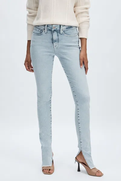 Good American Light Blue  Split-hem Skinny Jeans