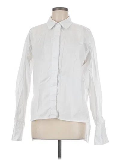 Pre-owned Good American Long Sleeve Blouse In Ivory