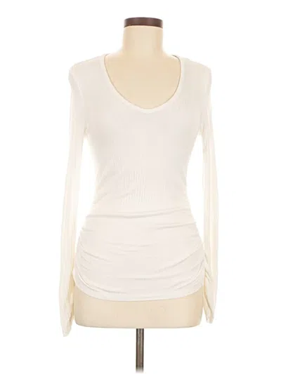 Pre-owned Good American Long Sleeve T-shirt In White