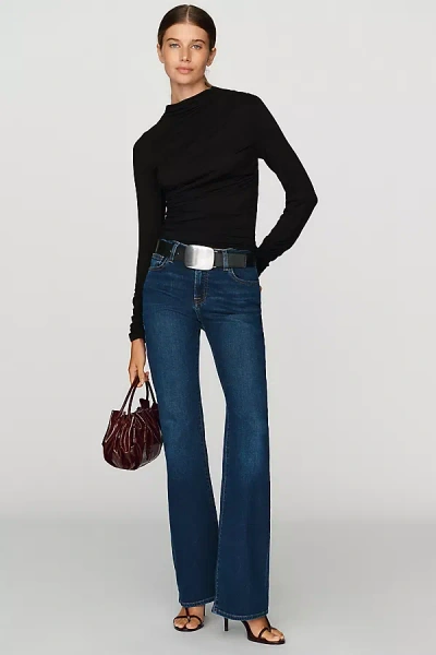 Good American Low Rise Bootcut Jeans In Blue