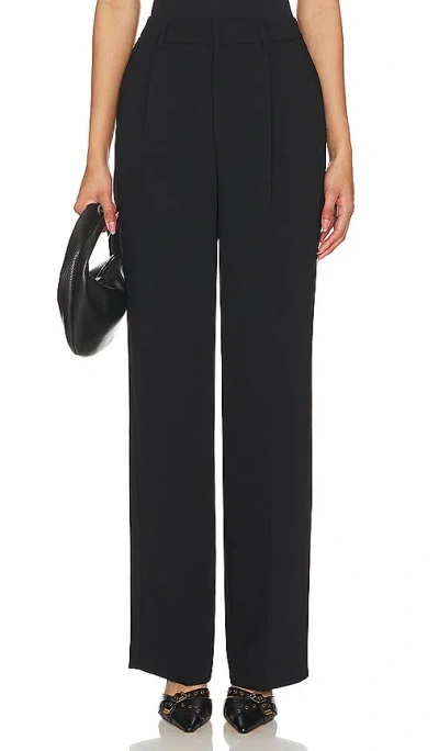 Good American Luxe Suiting Column Trouser In Black001