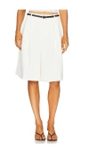 Good American Luxe Suiting Long Shorts In Ivory